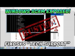 Tech Support Scam / Windows scammer exposed! - 1-844-781-0444 - fixosys