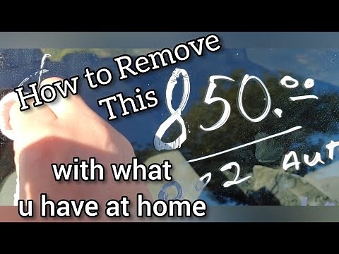 How to Easily Remove "For Sale/Junk Yard" Writing from Car Windows!