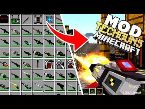Testing high tech guns in and more in Minecraft!