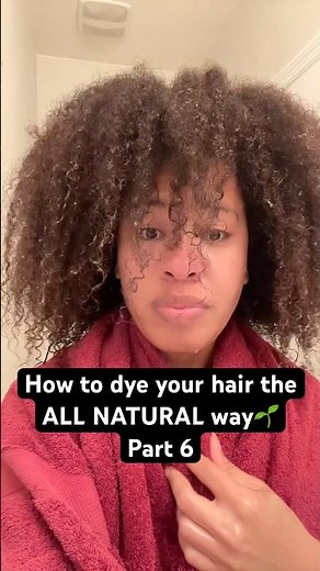Part 6: How to dye your hair the ALL NATURAL way🌱 #henna #indigo #hairdye #naturalhair #healthyhair