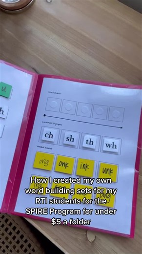 DIY Word Building Set for Teachers | SPIRE Program