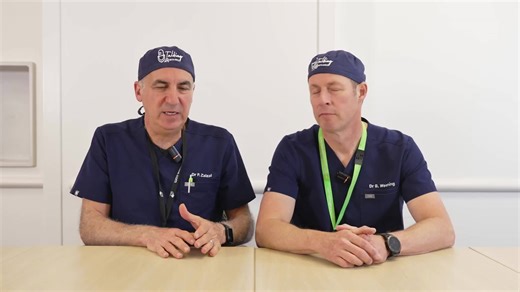 A step-by-step look inside the operating room during knee replacement surgery