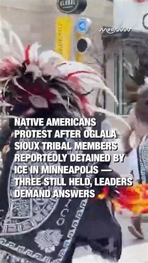 Native Americans Protest After Oglala Sioux Tribal Members Reportedly Detained by ICE in Minneapolis — Three Still Held, Leaders Demand Answers Native Americans are protesting in Minneapolis after Oglala Sioux leaders say four tribal members were detained by ICE during recent immigration sweeps. The men were reportedly unhoused and staying near the Little Earth Native housing community. #OglalaSioux #NativeAmerican #ICE #Minneapolis #FortSnelling #TribalSovereignty #Immigration #CivilRights #Min