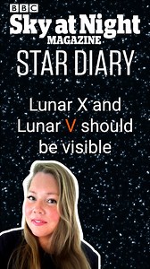 The Lunar X and V as well as other clair obscur effects are visible on the lunar face this evening. Find out how you can see the event for yourself in our weekly podcast guide, Star Diary. https://link.chtbl.com/N2CIoHgi | BBC Sky at Night Magazine