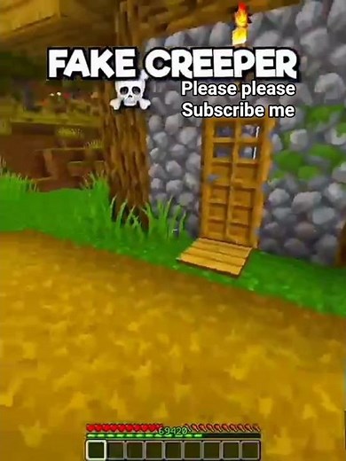 🔥Minecraft Fake Creeper Door Tutorial | Hidden Trap Door in Minecraft🧨