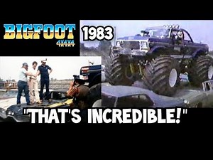 BIGFOOT on "THAT'S INCREDIBLE!" USA-1 IN 1983! FULL FEATURE AND RACE!