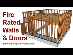 How To Design And Build Fire Rated Wall With Doors For Two Car Garage With Loft