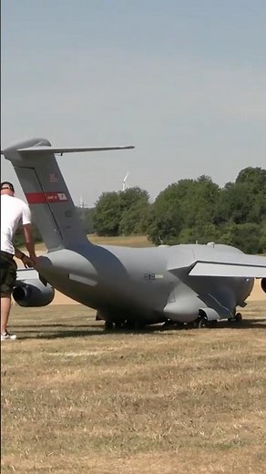 World's Largest RC C-17 Takes Off From Grass!