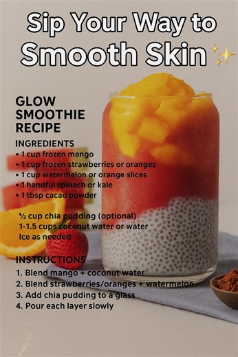 Sip Your Way to Smooth Skin ✨🍓 Smoothie for smooth skin? YES please! ✨ This antioxidant-packed glow smoothie uses mango, strawberries, oranges, spinach & cacao to protect your skin from the inside out, much like LaFrance, crafted with herbs known for supporting radiance, clarity, and a youthful glow. 🍓🥭🌿 #GlowSmoothie #BeautyFromWithin #SkinTips #HealthySkin #SmoothSkin #TikTokWellness #HolisticBeauty #theginforyourskin #yummy | LaFrance Gin - The Gin for Your Skin.