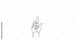 Hand with heart one line art animation,love concept continuous contour motion,hand-drawn Valentine's day video.Romance,engagement and marriage drawing outline contour.4k self-drawing movie