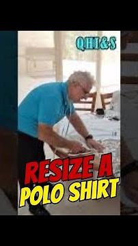 How to Turn Your New Oversized Polo Shirts into a perfect fit! DIY #SHORTS