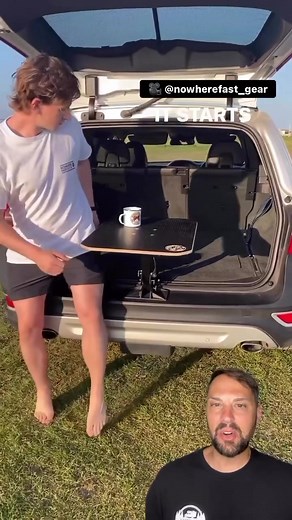 1.8M views · 6.5K reactions | The Car Bar is an all in one table solution for compatible rear hatch vehicles and is great for car camping, tailgating and kids sports events. Nowhere Fast Gear #vanlife #carcamping #tailgating #camping | New Jersey Outdoor Adventures with Patrick | Facebook