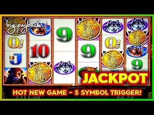 JACKPOT HANDPAY! Buffalo Gold Max Power Slot - 5 SYMBOL TRIGGER!