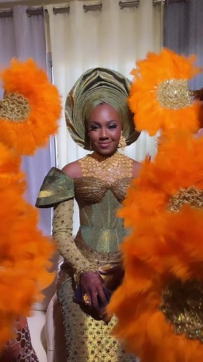 Stunning Bride Ramziat: Makeup & Gele Session | AsoebiBella Wedding Inspiration