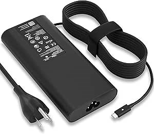 130W USB C Laptop Charger Compatible with Dell Computer XPS 15 17 9575 9500 9510 9520 9530 9700 9710 9720 9730,Precision 5470 5480 5550 5560 5530 5570 5750 5760 5770 3550 3560 3570 3571 2in1,Latitude