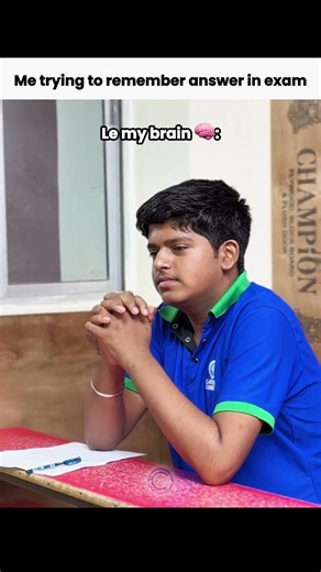 Trying To Remember Answers In Exam | Brain Be Like: Let’s Play Reels | Relatable Student Shorts 2025