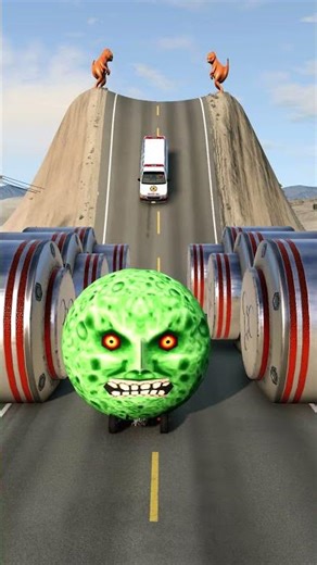 Cargo Van vs Hydraulic Crush - BeamNG.drive #shorts #beamngdrive #beamng