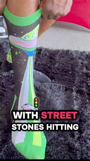 Day 88 The King Of Socks Mix match alien socks only sold at OUTER Space Clothing #socks #fashion