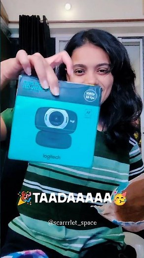 Unboxing my new Logitech C615 HD Webcam #streamer #girlgamer