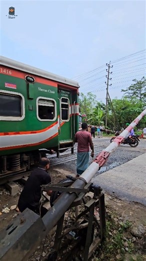 Slowly railgate passing train | #railway #railtrack #RailGate | Md. Saifur Rahoman Shuvo