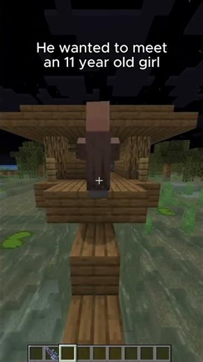 I caught a Villager Predator in Minecraft #minecraft #funnygaming #memes #shorts #villager