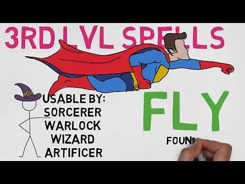 3rd Level Spell #25: Fly (DnD 5E Spell)