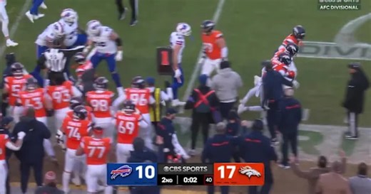 Can't-Miss Play: Broncos force Josh Allen into chaotic fumble before halftime