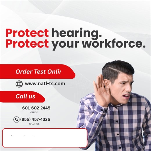 Hearing health is a critical part of workplace safety. Our audiogram testing helps employers monitor hearing levels, identify changes early, and stay aligned with occupational health standards. 👉 Schedule online anytime: www.natl-ts.com #Audiogram #HearingHealth #WorkplaceSafety #OccupationalTesting #EmployeeWellness #NationalTestingServices #sanantoniotx #dallastx #houstontx #laredotx #NewTexas #fypシ | National Testing Services LLC
