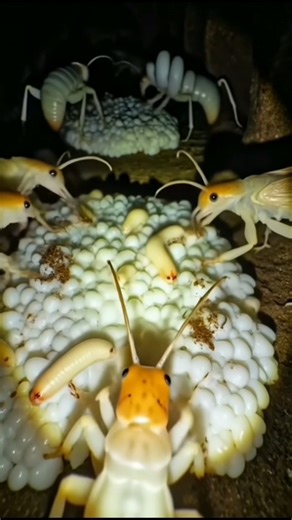 Micro Camera on Termite – Inside Massive Underground Colony POV! 😱🐜 #shorts