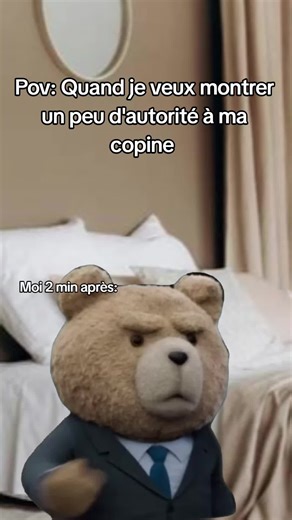 Montrer l'autorité dans une relation : un mème drôle