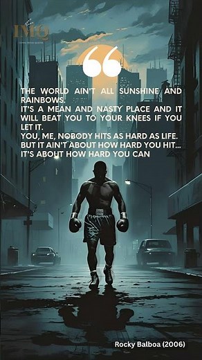 Rocky Balboa’s Greatest Speech 💥 | The World Ain’t All Sunshine and Rainbows