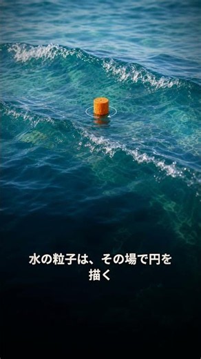 なぜ海の波は進むのに、水はほとんど動かないのか｜30秒物理