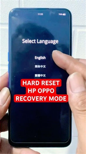 Cara reset hp oppo karena lupa sandi layar, hard reset oppo recovery mode #shorts #hardresetoppo
