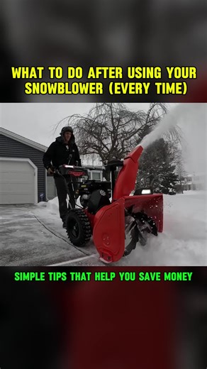 What to Do After Using Your Snowblower (Every Time) Simple Tips That Help You Save Money #snowblower #winterhacks #snowblowers #snowblower #tpy
