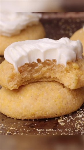 Cornbread cookies with honey buttercream recipe