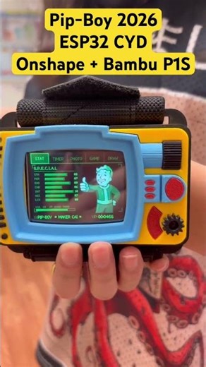 I Built a Real Pip-Boy 2026! ☢️ (ESP32 + Onshape)