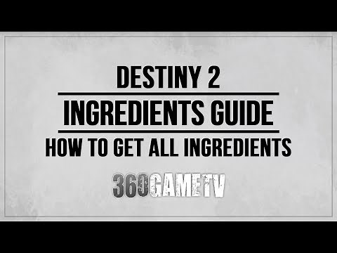 Destiny 2 Ingredients Guide - How to get all of the different Ingredients - Dawning 2020 Tutorial