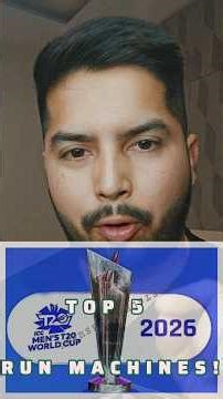 Top 5 run machines of T20 WC 2026 are out! 🏏#bcci #worldcup #cricket #Batsman #runmachine