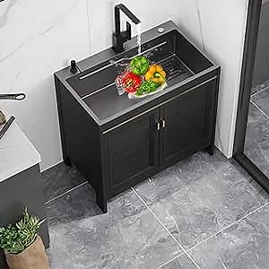 304 Stainless Steel Freestanding Kitchen Sink