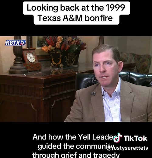 🎥 From our files, this is our visit with the 1999 Texas A&M Yell Leaders tasked with guiding the community through grief and tragedy following the collapse of Bonfire on campus. #bryantx #bcs #aggieland #bonfire #aggies #tamu #Aggieland