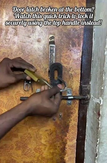 How To Lock Doors When Bottom Latches Break