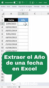 🗓️Extraer el año de una Fecha usando a la funcón AÑO #Excel #exceltips | Enrique XLS - Excel