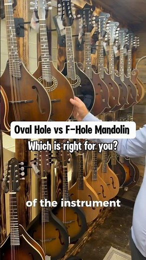 Know this before buying your first mandolin! Oval Hole vs F-Hole Mandolin. #mandolin #mandolinmonday