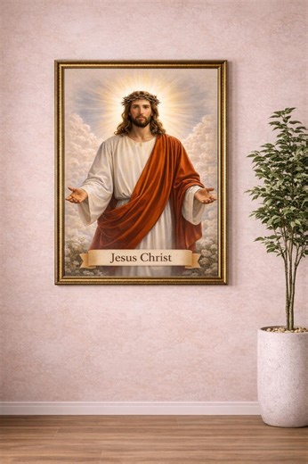 Jesus Christ Sacred Wall Art Printable Christian Catholic Religious Digital Download Spiritual Poster - Etsy