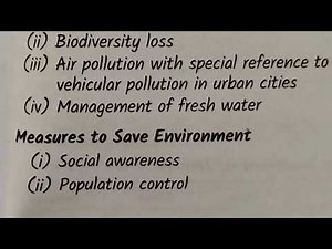 Environment and Sustainable Development | Class 12 Economics Notes | Quick Revision