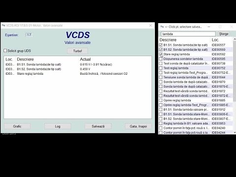Verificare sonda lambda VCDS/How to check O2 sensor with VCDS