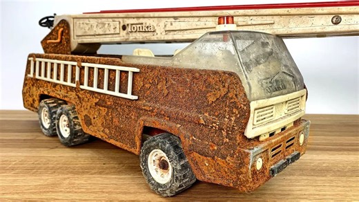 1970's large TONKA fire truck - restoration