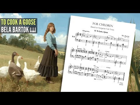 🎹 Bartók's To Cook a Goose EASY Beginner Piano Tutorial (For Children Vol 1 No 14) - Play it TODAY!