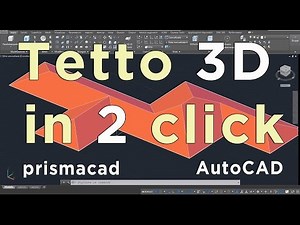 3D hip roof in 2 clicks with AutoCAD