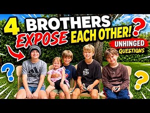 4 Brothers Answer Brutally Honest Questions About Each Other 😂